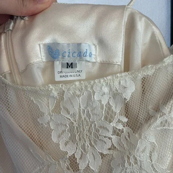 Wedding Dress With Silk and Lace by Cicada Bridal - Picture 5 of 9